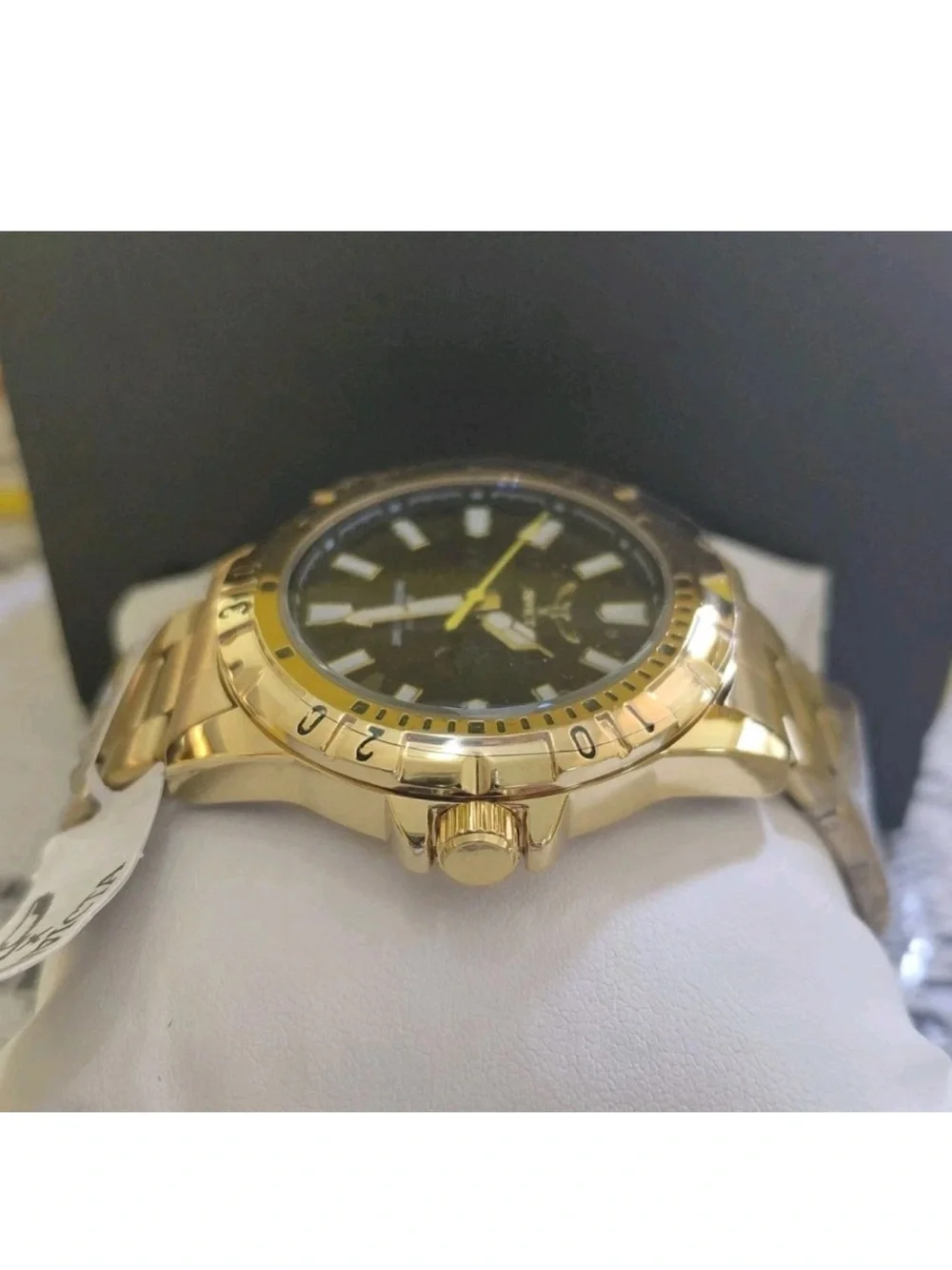 Invicta Specialty Men’s Watch 42mm Gold Tone Black Dial Quartz 69032